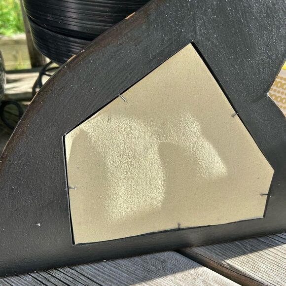 Vintage 90s Giraffe Shaped Wooden Decor Mirror Wall Hanging - Picture 16 of 16